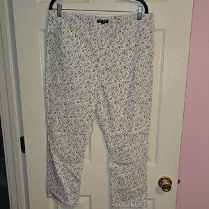 Mario Serrani Blue Floral Pants